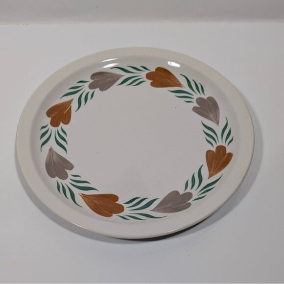 Syracuse China CHANTILLY Plate Orange Green Vintage - Picture 3 of 10